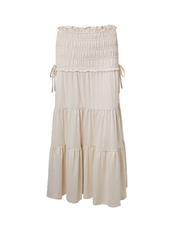 Ivory White Two Piece Set Off Shoulder Ruffle Falbala Bodycon Elegant Maternity Boho Photoshoot Baby Shower Maxi Dress for Maternity
