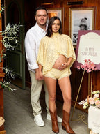 Lace Halter Neck Backless Two Piece Photoshoot Vacation Maternity Tops Shorts for Maternity