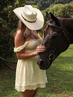 Chic Yellow Eyelet Embroidery Falbala A-line Photoshoot Maternity Mini Dress for Maternity