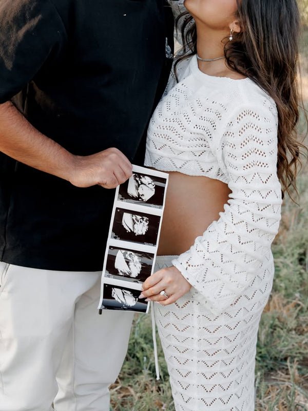 White Off Shoulder Lace Up Crochet Backless Maternity Photoshoot Maxi Dress for Maternity