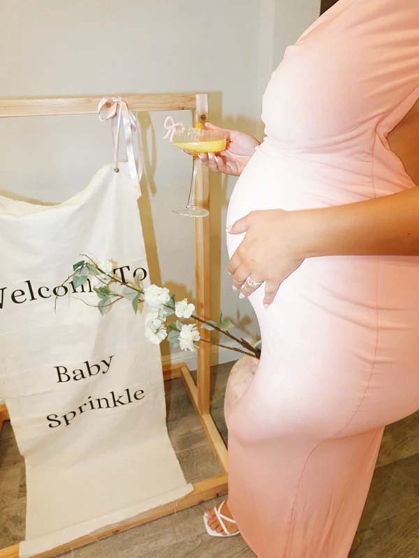 Solid Color Bow Tank Backless Mermaid Elegant Cocktail Party Maternity Baby Shower Maxi Dress for Maternity