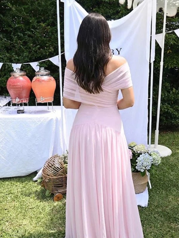 Pink Cross Chest Ruched Sheer Maternity Baby Shower Maxi Dress for Maternity