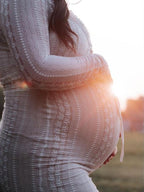 Ivory Lace Two Piece Set Side Slit V-neck Cami Maxi Dress And Crop Cardigan Elegant Going Out Maternity Photoshoot Baby Shower Maxi Dress for Maternity