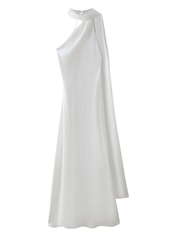 Wrap Halter Neck Backless Bodycon Elegant Maternity Photoshoot Maxi Dress for Maternity