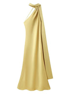 Wrap Halter Neck Backless Bodycon Elegant Maternity Photoshoot Maxi Dress for Maternity