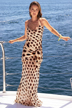 ElegantAnimalPrintMaternityMaxiDress_SpaghettiStrapPregnancyLongGownforPhotoshoot