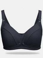 Solid Color Nursing Bras Ribbed Seamless Bralettes Support Sports Bra Wireless Maternity Breastfeeding Bra Sleep for Maternity