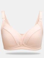 Solid Color Nursing Bras Ribbed Seamless Bralettes Support Sports Bra Wireless Maternity Breastfeeding Bra Sleep for Maternity