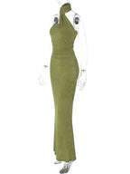 Wrap Draped Ruched Baby Shower Maternity Maxi Dress for Maternity