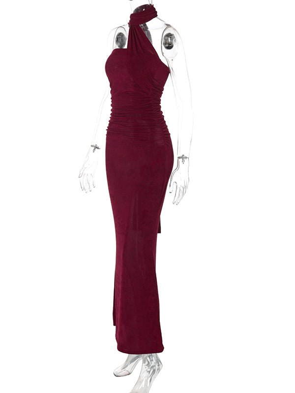 Wrap Draped Ruched Baby Shower Maternity Maxi Dress for Maternity