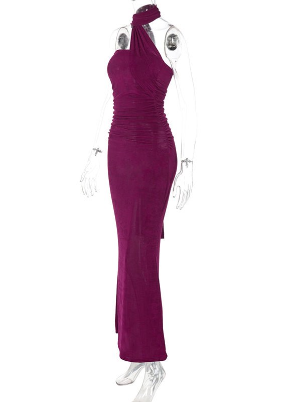 Wrap Draped Ruched Baby Shower Maternity Maxi Dress for Maternity