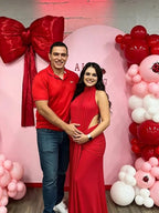 Ruched Bowknot Draped High Neck Backless Bodycon Elegant Maternity Baby Shower Maxi Dress for Maternity