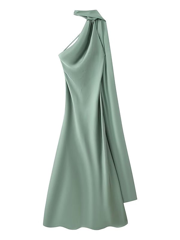 Wrap Halter Neck Backless Bodycon Elegant Maternity Photoshoot Maxi Dress for Maternity