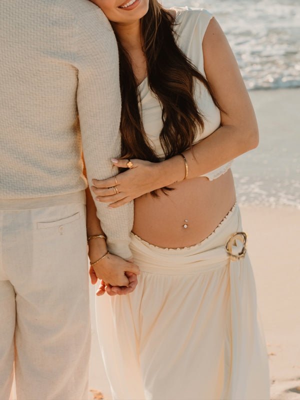 Khaki Oblique Shoulder Smocked Lace Up Two Piece Maternity Photoshoot Maxi Dress for Maternity